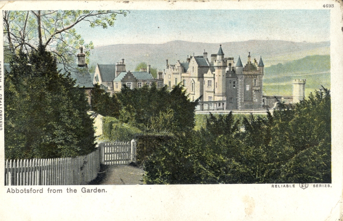  Abbotsford House from the garden (before 1905) 